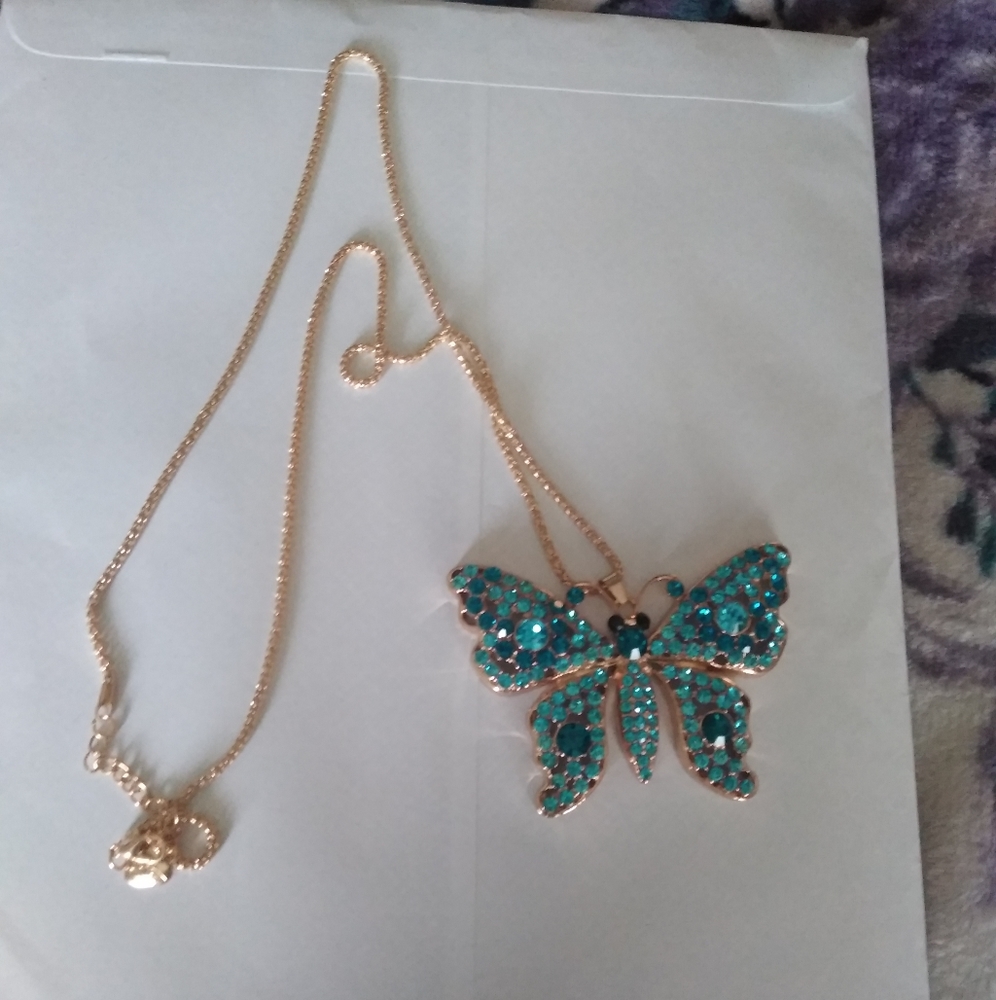 Bestsy Johnson butterfly necklace